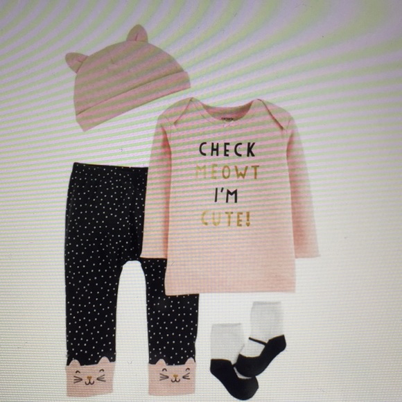 Carter's Other - ❤️Host Pick🔥 Carters BG 3mo T pants hat socks NWT